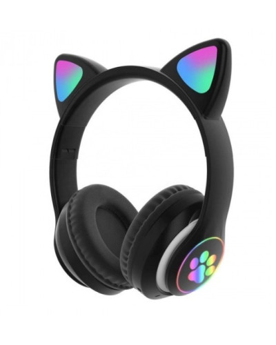 Дитячі навушники з підсвіткою CAT STN-28 Bluetooth Чорні 198725