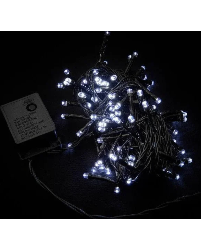 Гірлянда 200LED RD-7131 18м Провід-Чорний, Колір ламп-Білий 199149