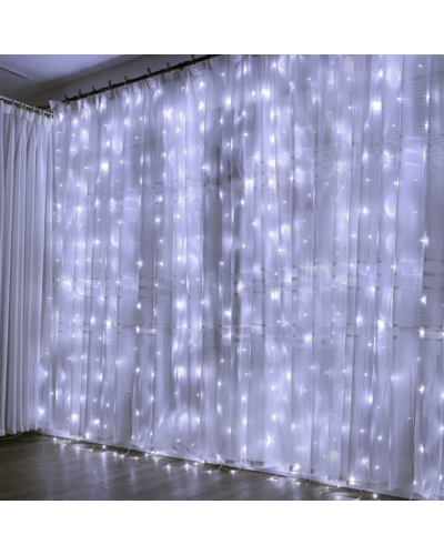 ГІРЛЯНДА ШТОРА 2 * 2 180led Біла 199176