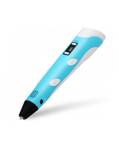 3D ручка з шаблонами 3D Pen-3 з LCD дисплеєм Світ Фантазій у ваших руках Синя 199198