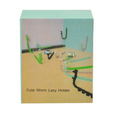 Гнучкий тримач для телефона з присосками Cute Worm Lazy Holder Синій 199224