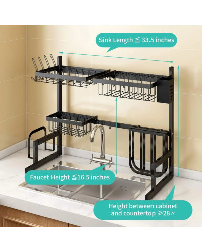 Сушарка для посуду металева KitchenRack (65см)199234