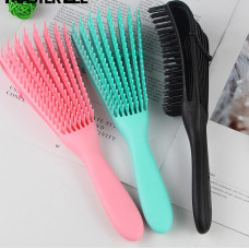 Расческа професійна розчісувальна для афро-американських кучерів silicone comb 201260