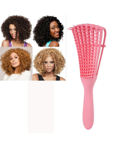 Расческа професійна розчісувальна для афро-американських кучерів silicone comb 201260