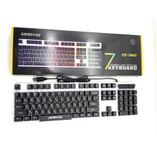 Клавіатура проводова ZORNWEE ZE-960 RGB мультимедійна 202014