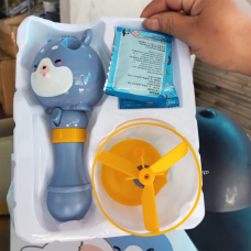 Дитяча іграшка генератор мильних бульбашок Bubble Toy + літаючий пропелер 203185