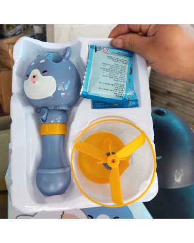 Дитяча іграшка генератор мильних бульбашок Bubble Toy + літаючий пропелер 203185