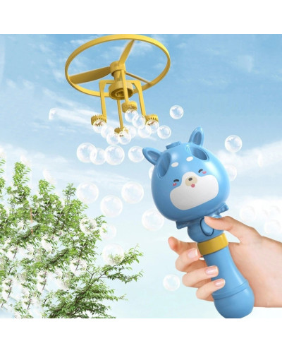 Дитяча іграшка генератор мильних бульбашок Bubble Toy + літаючий пропелер 203185