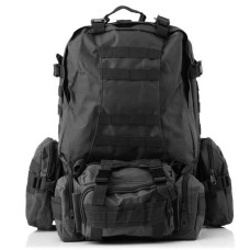 Рюкзак Тактичний з кишенями B08 Black 55L 204254