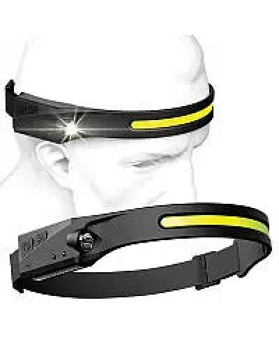 Налобний акумуляторний ліхтар з датчиком руху Bailong BL-G28 XPE LED COB 205842