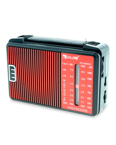Радіоприймач Golon RX-A08AC Червоний 206928