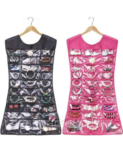 Органайзер для прикрас маленьке плаття Hanging Jewelry Organizer Рожеве 206939