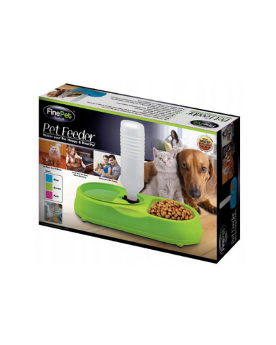 Миска для собак/котів з поїлкою пластикова pet feeder 206940