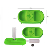 Миска для собак/котів з поїлкою пластикова pet feeder 206940