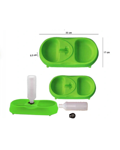 Миска для собак/котів з поїлкою пластикова pet feeder 206940
