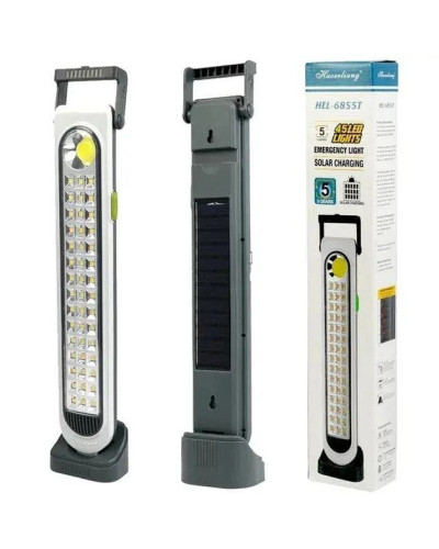 Ліхтар LED з акумулятором HEL-6855T з сонячною панеллю 207074