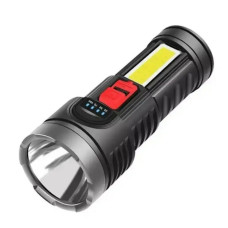 Ліхтарик ручний L-822 LED з зарядкою від USB + бічним світлом COB 207081