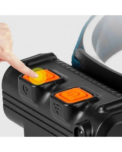 Ліхтарик на голову BL-W690-2-SMD (білий + червоний), датчик руху, літій-іонний 207097