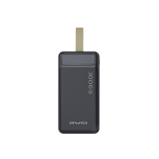 Портативний зарядний пристрій Power Bank УМБ Awei P7K 30000mah USB/Type-C чорний 207112
