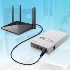 Міні UPS WGP, Powerbank на 10400Mah, Виходи USB, DC 9V, 12V. ІБП для Роутерів Білий 207134