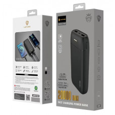 Павер банк, Power Bank 20000 mAh, Lenyes, Px267, колір чорний 207136