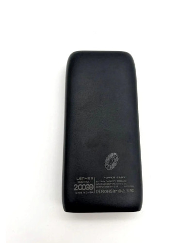 Павер банк, Power Bank 20000 mAh, Lenyes, Px267, колір чорний 207136
