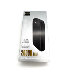 Павер банк, Power Bank 20000 mAh, Lenyes, Px267, колір чорний 207136