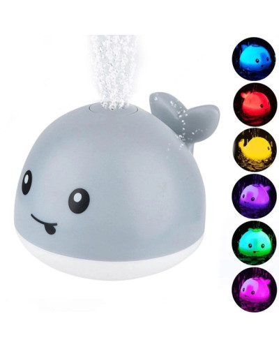 Іграшка для ванної Qinye Toys Кит спрей світиться з фонтаном 207184