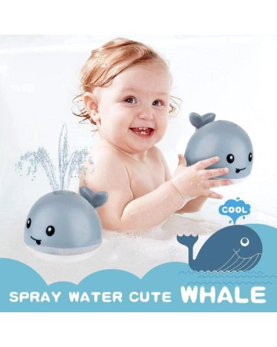 Іграшка для ванної Qinye Toys Кит спрей світиться з фонтаном 207184