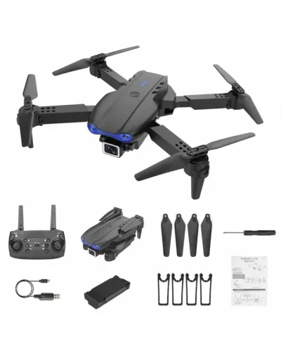 Квадрокоптер міні-дрон S89 Pro (камера HD 4K 1080P, WiFi, FPV, 2 акумулятора по 1800 mAh) з кейсом, чорний S89 Pro 4K 207237
