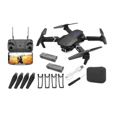 Квадрокоптер міні-дрон S89 Pro (камера HD 4K 1080P, WiFi, FPV, 2 акумулятора по 1800 mAh) з кейсом, чорний S89 Pro 4K 207237