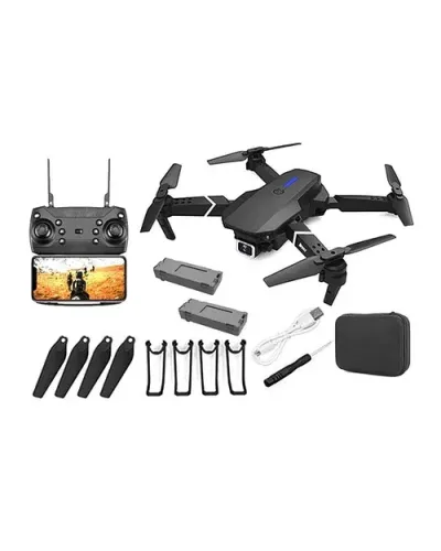 Квадрокоптер міні-дрон S89 Pro (камера HD 4K 1080P, WiFi, FPV, 2 акумулятора по 1800 mAh) з кейсом, чорний S89 Pro 4K 207237