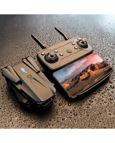 Квадрокоптер міні-дрон S89 Pro (камера HD 4K 1080P, WiFi, FPV, 2 акумулятора по 1800 mAh) з кейсом, чорний S89 Pro 4K 207237