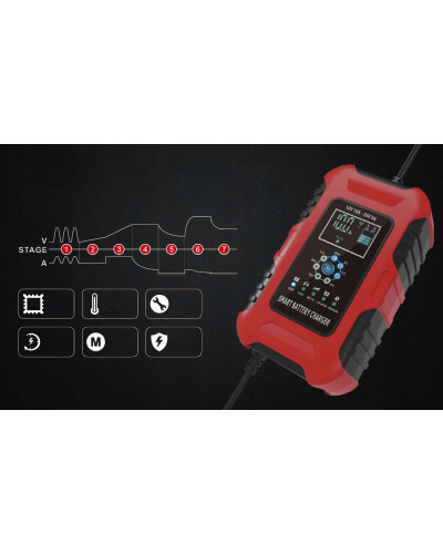 Зарядний пристрій 12V потужністю 5 Ah для акумуляторів BATTERY CHARGER TK360 207270