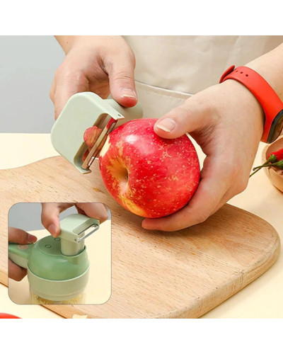 Ручний подрібнювач для овочів 4в1 Food Chopper Овочерізка електрична 207329