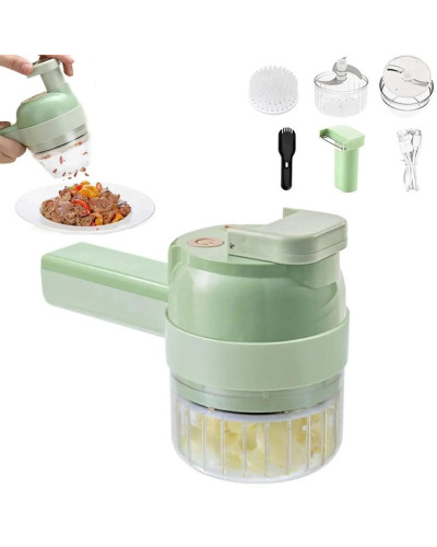 Ручний подрібнювач для овочів 4в1 Food Chopper Овочерізка електрична 207329