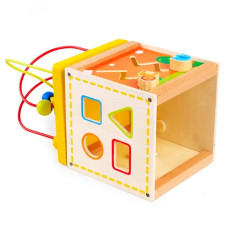 Деревянная игрушка Kabi бокс для изучения геометрических фигурок 207384