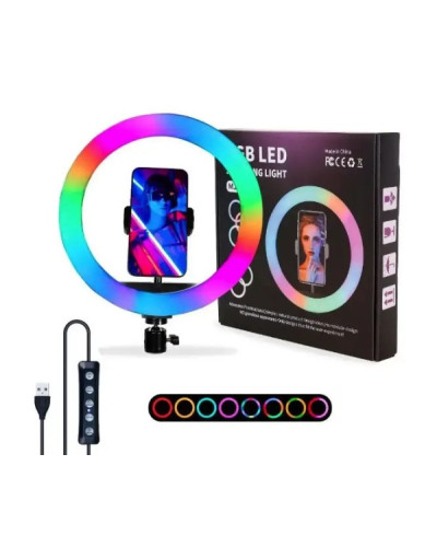 Кільцева LED лампа RGB MJ30 30см 207389