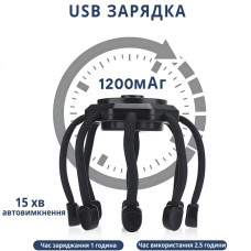 Масажер для голови на акумуляторі 3 режими роботи 207391