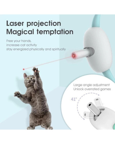 Інтерактивна іграшка смарт ошийник з вбудованим лазером для котів Smart laser collar 207416