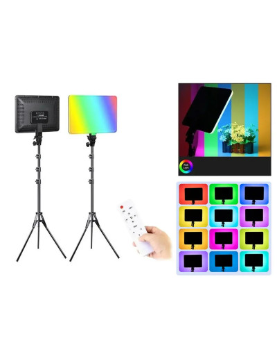 Світлодіодна панель для фотостудії Camera light PM-26 RGBW (без штатива) 207485