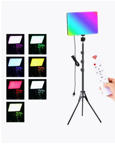 Світлодіодна панель для фотостудії Camera light PM-26 RGBW (без штатива) 207485
