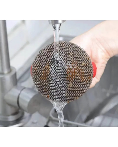 Щітка-металевий скребок з ручкою для миття посуду CLEANING BRUSH 207494