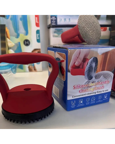Щітка-металевий скребок з ручкою для миття посуду CLEANING BRUSH 207494