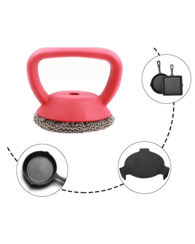 Щітка-металевий скребок з ручкою для миття посуду CLEANING BRUSH 207494