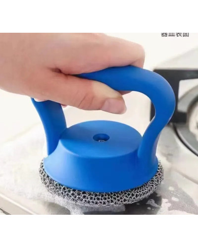 Щітка-металевий скребок з ручкою для миття посуду CLEANING BRUSH 207494