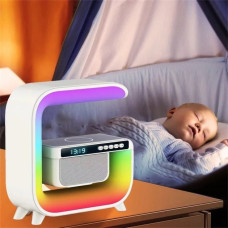 Нічник акумуляторний RGB G3 з бездротовою зарядкою та Bluetooth колонкою 207498
