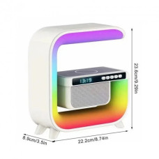 Нічник акумуляторний RGB G3 з бездротовою зарядкою та Bluetooth колонкою 207498