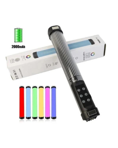 Лампа - світлодіодна RGB LED RL-30SL 30см (лампа - палиця, 2000mAh, до 20 годин роботи, 49 режимів, для відеозйомки, жезл, з магнітами) - Чорний 207516