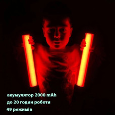 Лампа - світлодіодна RGB LED RL-30SL 30см (лампа - палиця, 2000mAh, до 20 годин роботи, 49 режимів, для відеозйомки, жезл, з магнітами) - Чорний 207516